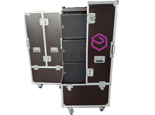 Flight case para focos de iluminación 